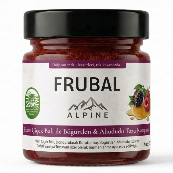 Böğürtlen & Ahududu Tozu ile Ham Çiçek Balı Karışımı 300g