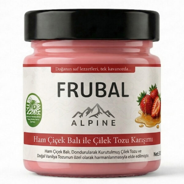 Çilek Tozu ile Ham Çiçek Balı Karışımı 300g